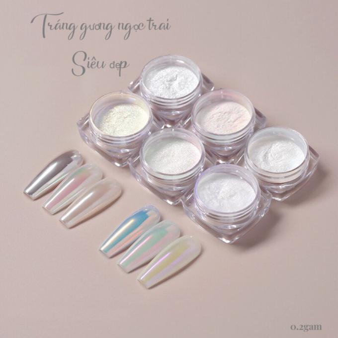 Tráng gương ngọc trai siêu đẹp trang trí nail Tráng gương ngọc trai siêu đẹp trang trí nail